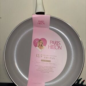 Paris Hilton Pink and Silver Ceramic Nonstick Fry Pan